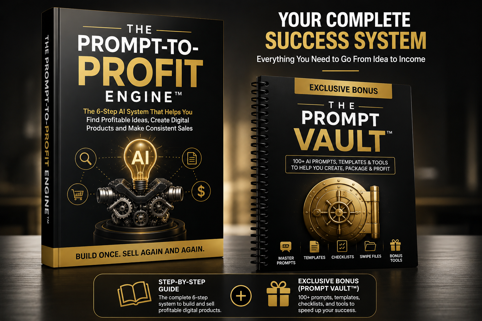 Bundle — THE PROMPT-TO-PROFIT ENGINE + THE PROMPT VAULT